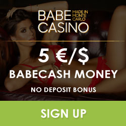 babecasino casino 5€ no deposit bonus money
