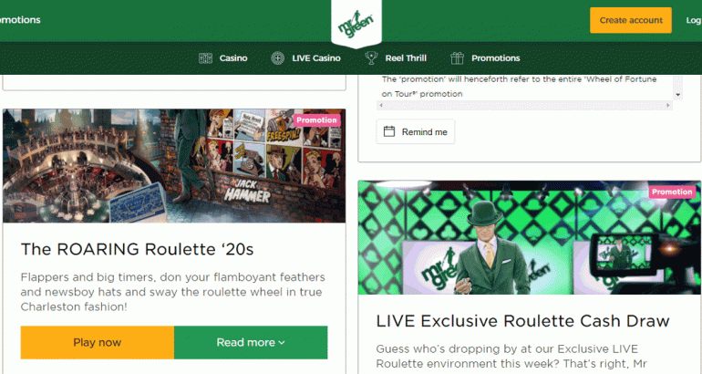 mrgreen casino 50 no deposit free spins bonus