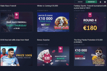 Vbet 30 EUR no deposit bonus poker