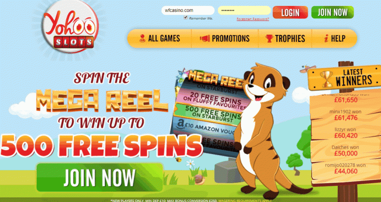 yohooslots 50 no deposit free spins new uk casino