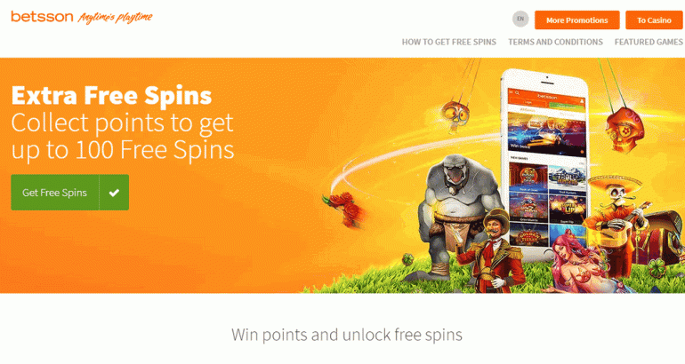 betsson 100 no deposit free spins netent casino