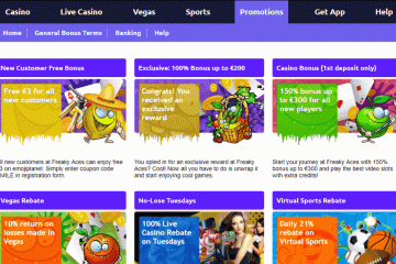 Freakyaces 3€ No Deposit Bonus Netent