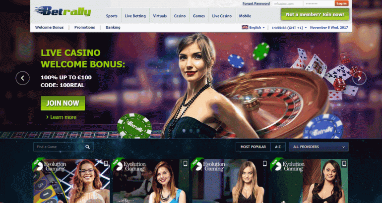betrally live casino blackjack roulette bonus 2018
