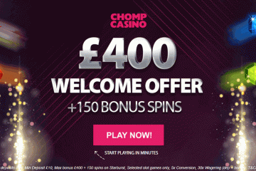 Chompcasino 150 bonus spins & 400£ bonus Chompcasino 150 bonus spins & 400£ bonus