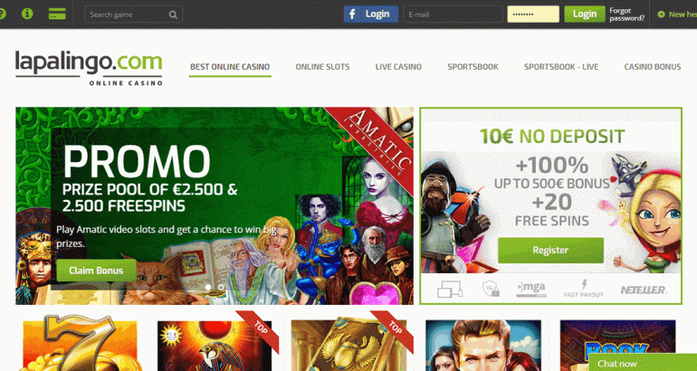 lapalingo 20 no deposit trusted new casino