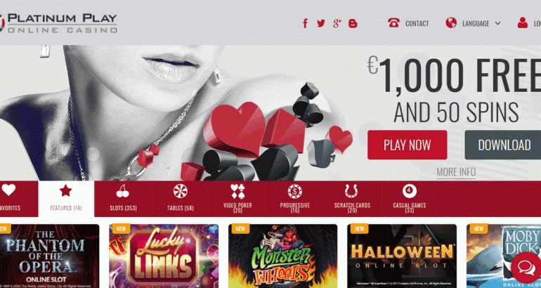 Platinumplaycasino 50 free spins & 1000€ welcome bonus platinumplaycasino 20 no deposit free spins huge bonus