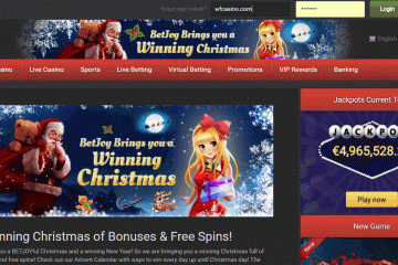 BetJoyCasino Christmas Bonuses & Free Spins