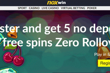Noxwin Exclusive 5 no deposit free spins