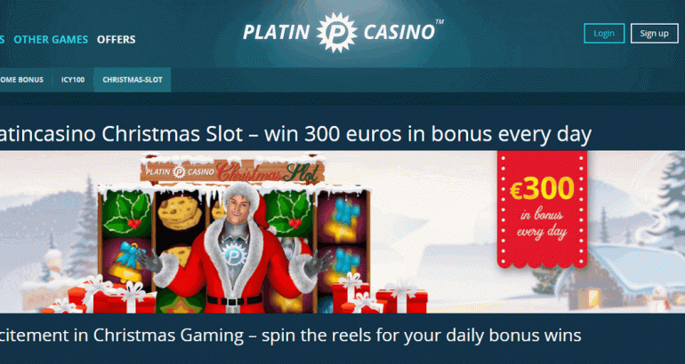 platincasino christmas advent calendar 2017