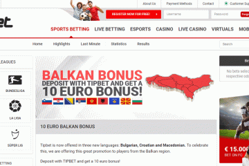 TipBet 10 EUR Balkan Sport Bonus