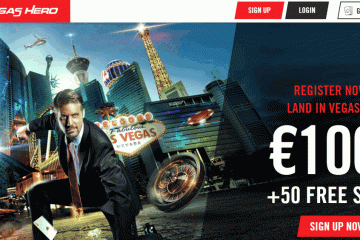 VegasHero Casino 50 Free Spins & 1000€ bonus