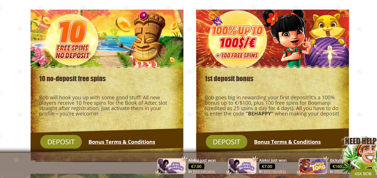 Free bonus codes for casinos