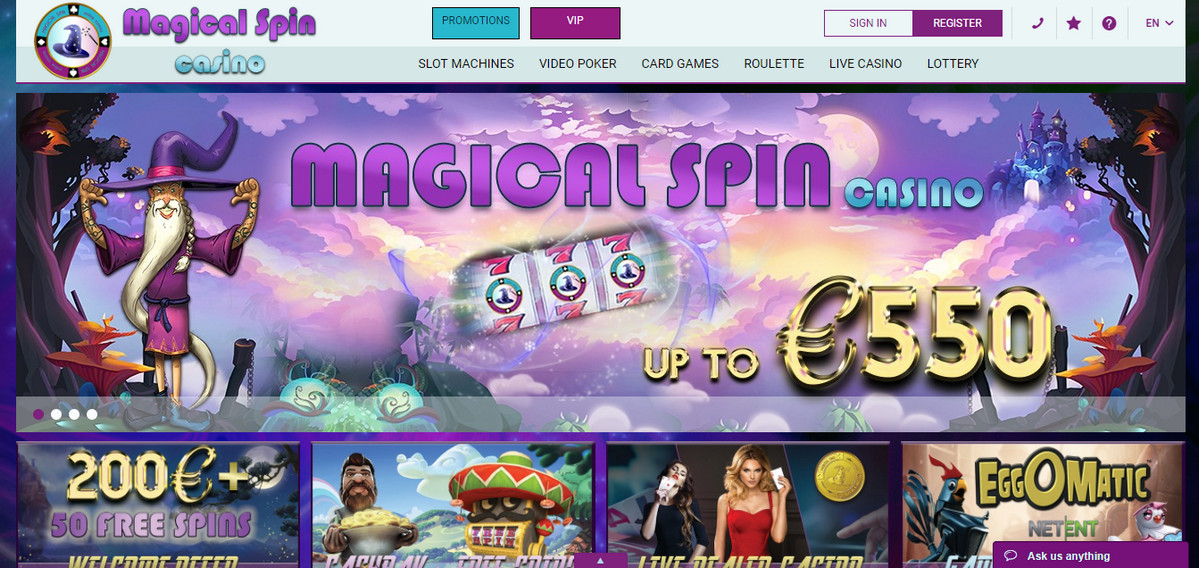 Magical spin casino free spins