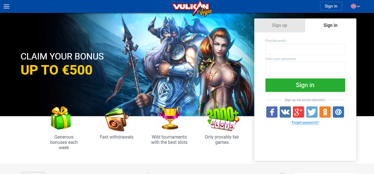 Vulkan Vegas Online Casino: bonuses, freespins pour Android - Téléchargez  l'APK