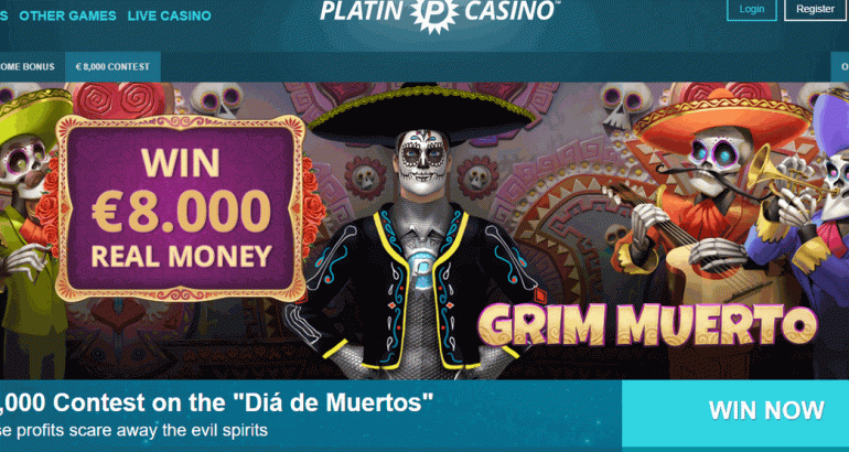 platincasino grim muerto bonus slot free spins 2019 code