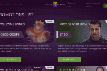 Malina casino no deposit bonus code 2019 new