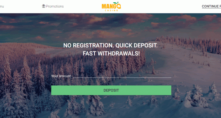 mangocasino fast withdraw no registration bonus code