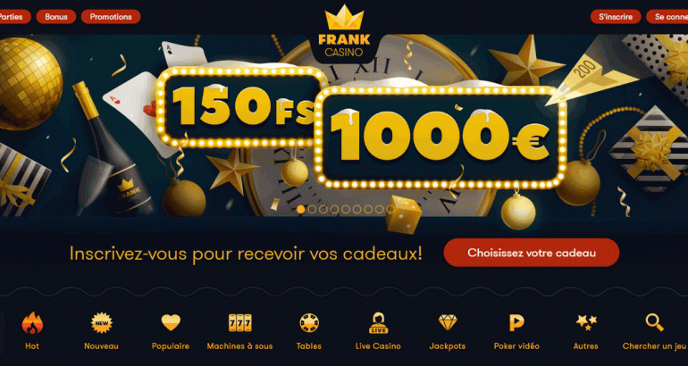 Frankcasino 150 tours gratuits + 1000€ bonus de bienvenue frankcasino france 150 tours gratuits 1000 bonus de bienvenue