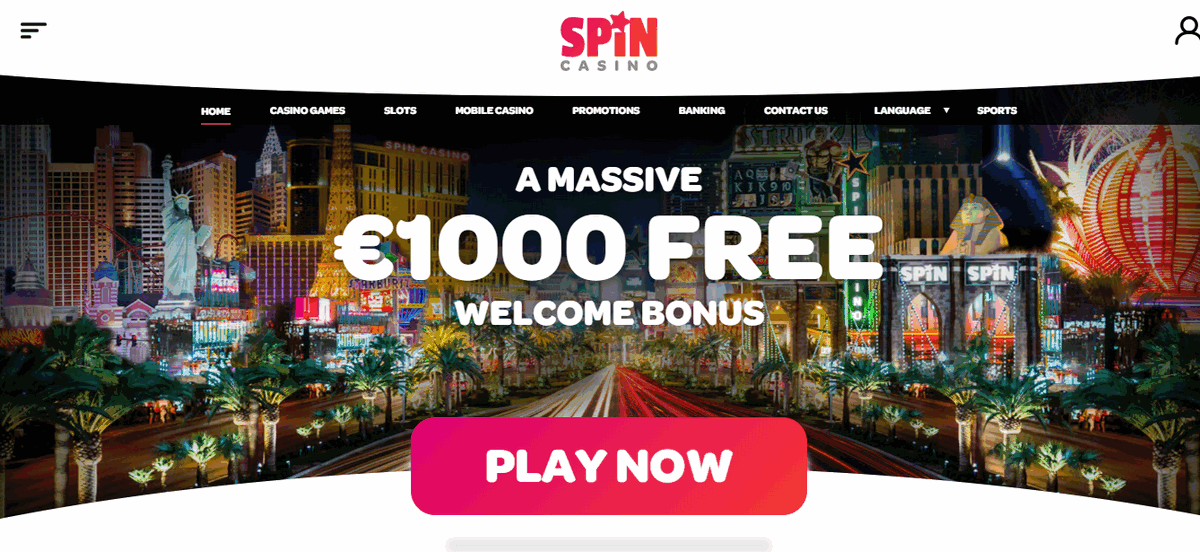 SpinCasino 100 Match Bonus Up To 1000 WFCasino