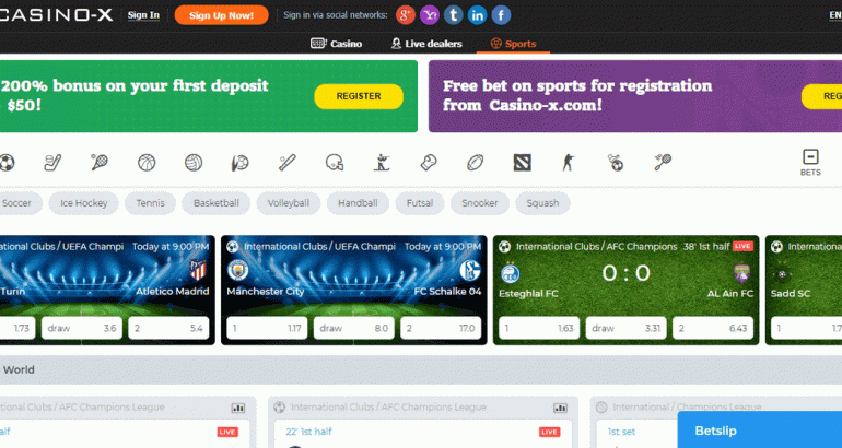 CasinoX 10€ No Deposit Free Bet Sportsbook casino x 20 eur no deposit free bet cash sportsbook