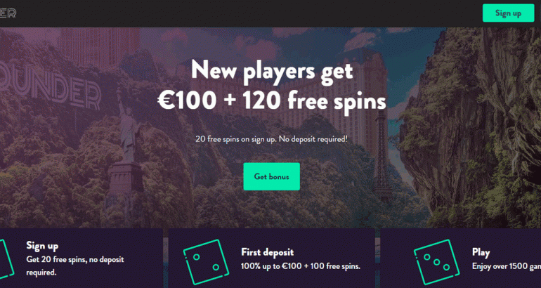 Dunder Casino 100 free spins & 100 EUR Bonus dunder casino no deposit bonus new 2019 spins
