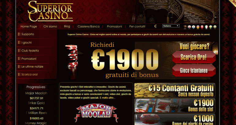 superiorcasino 1000 it bonus delle slot gratuiti gioco