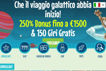 Crazyno Casino 150 Giri Gratis + 250% Bonus
