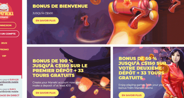 manekicasino france 33 tours gratuits bonus