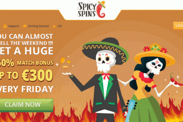 Spicyspins 150 free spins + 1200€ welcome bonus Spicyspins 150 free spins + 1200€ welcome bonus