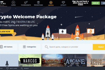 Betitall Casino 200 free spins + 1000€ Welcome Package