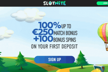 Slotnite Casino 100 bonus spins + 250€ bonus