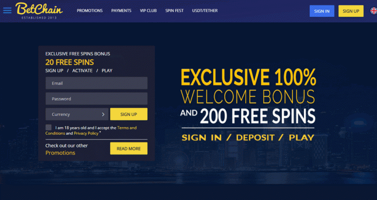 BetChain Exclusive 20 no deposit free spins betchain exclusive free spins no deposit code