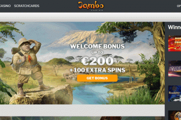 Jambocasino 100 free spins + 200 EUR bonus