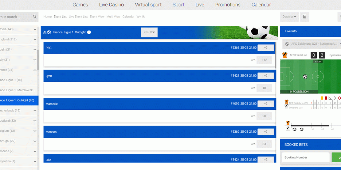 France Ligue 1 – Best Sportsbook Promotions