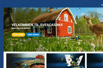Sveacasino 100 % opptil 2 500 kr velkomstbonus