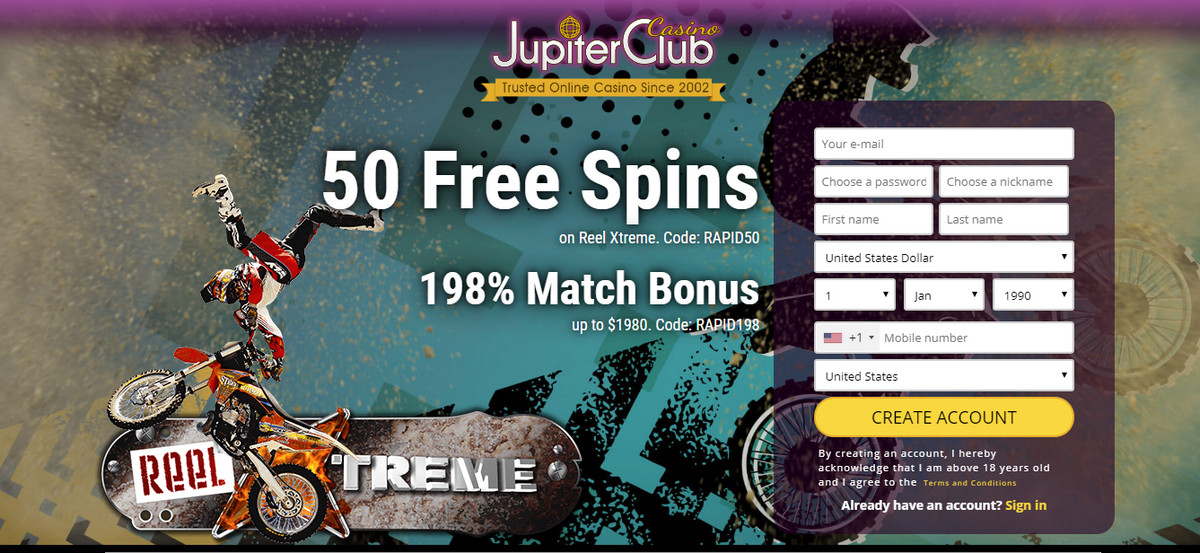 jupiter club casino bonus codes