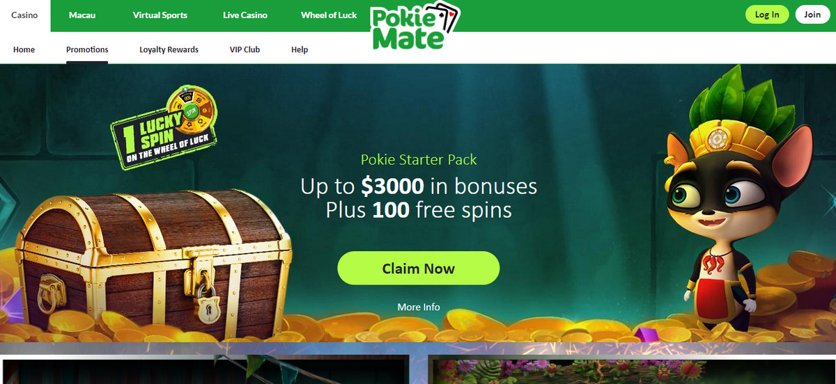 Pokie mate sign up bonus card