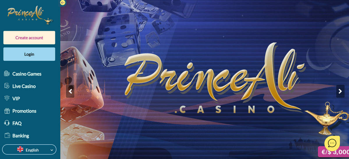 prince ali casino no deposit bonus