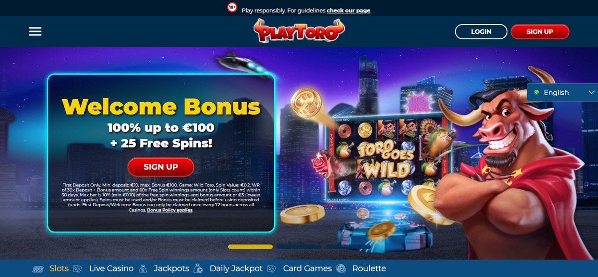 Playtoro Casino 25 Spins 100 Eur Welcome Bonus Wfcasino