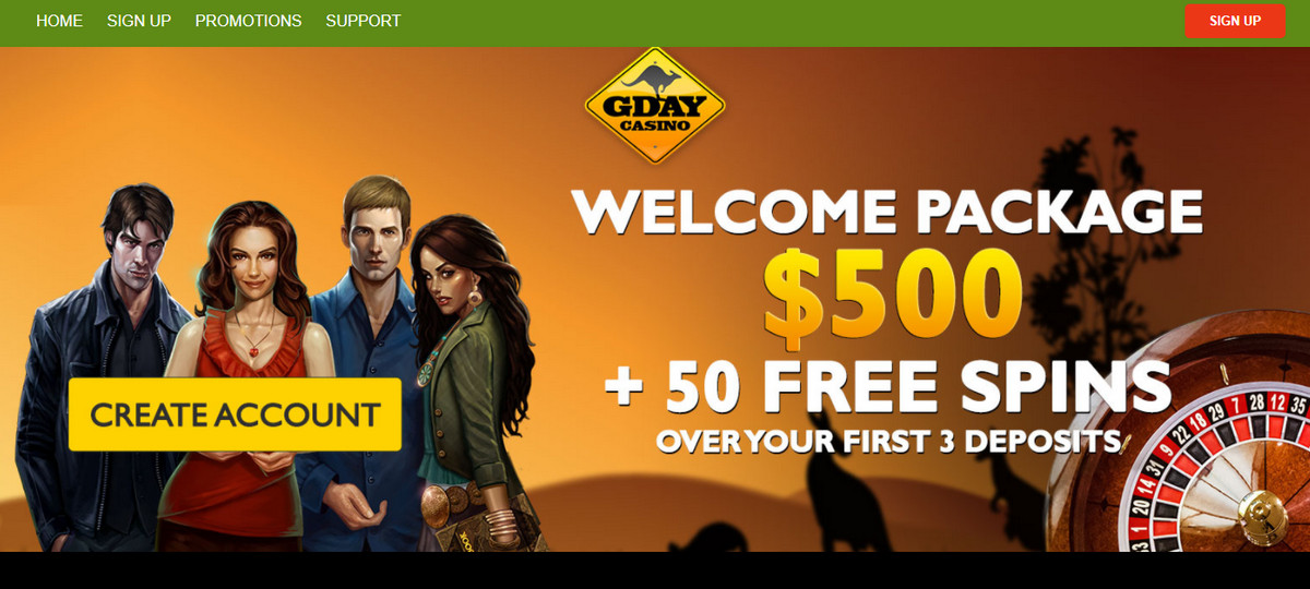 Gday Casino 50 Free Spins