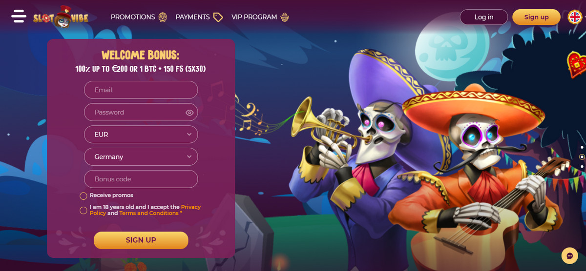 slot vibe no deposit bonus