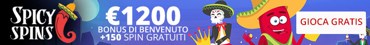 spicyspins casino italy 50 spin gratuiti bonus