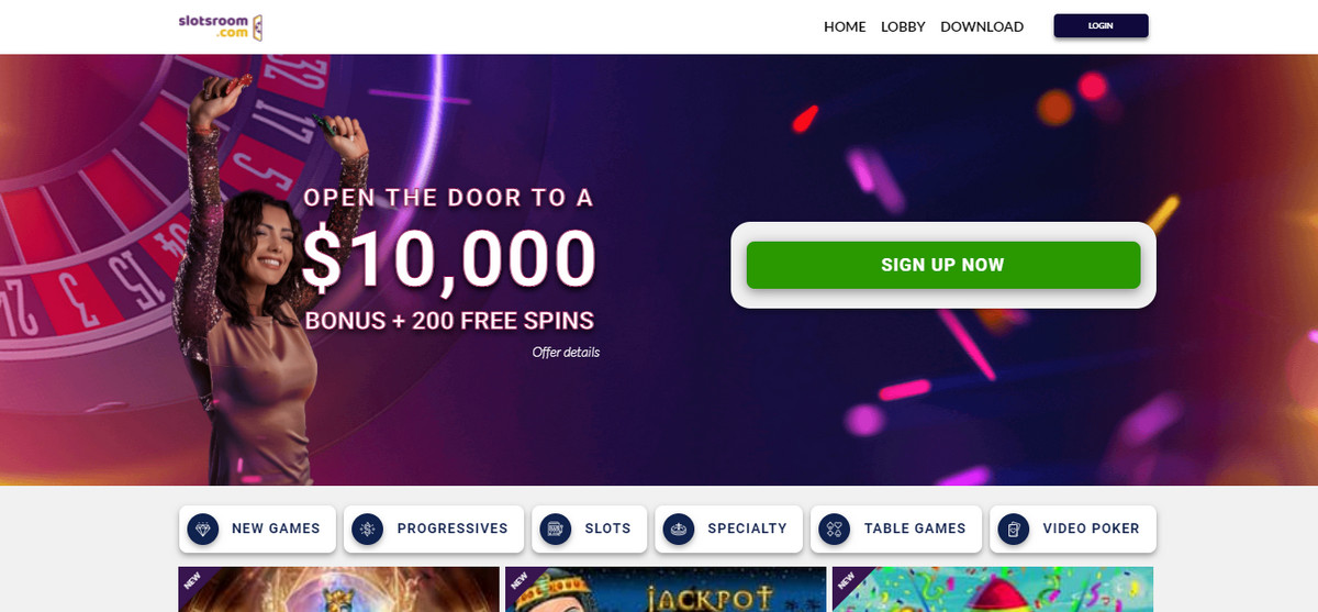 SlotsRoom Exclusive 50 no deposit free spins WFCasino