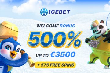 Icebet 575 Free Spins + 500% up to 3500 EUR Bonus