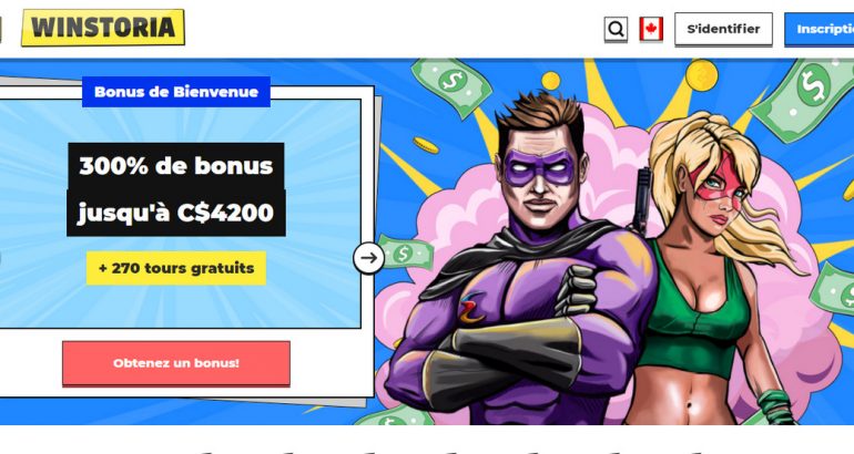 Winstoria Sans Depot bonus code promo