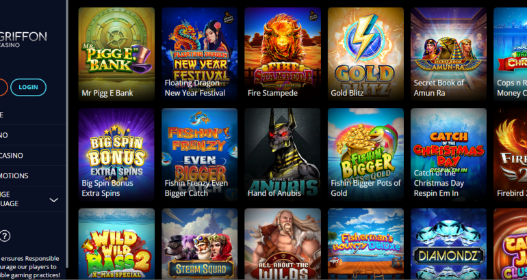 Griffoncasino free deposit bonus code
