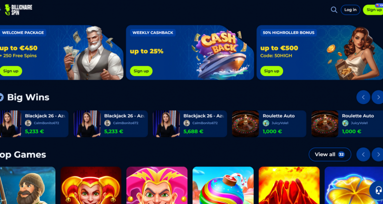 billionairespin promo code free bonus