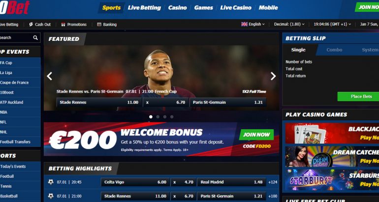 10Bet Casino 10bet no deposit bonus new uk free bet