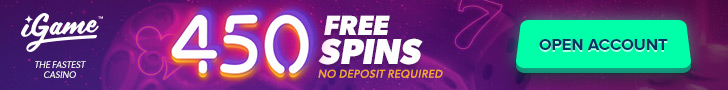 igame casino 150 or 450 no deposit free spins netent 2018