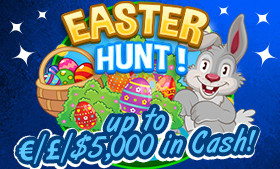 winspark gratorama easter hunt eggs bunnies no deposit